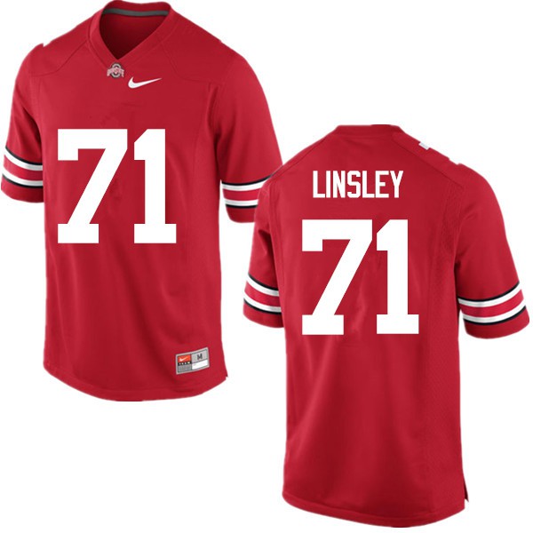 Ohio State Buckeyes #71 Corey Linsley Men Stitch Jersey Red OSU31365